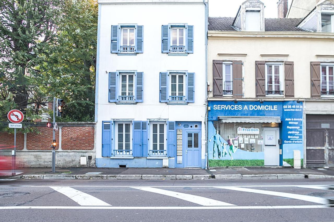 Le Cosy Pasteur 5 Min Hypercentre Parking Public Gratuit A Proximite Lägenhet Troyes Exteriör bild